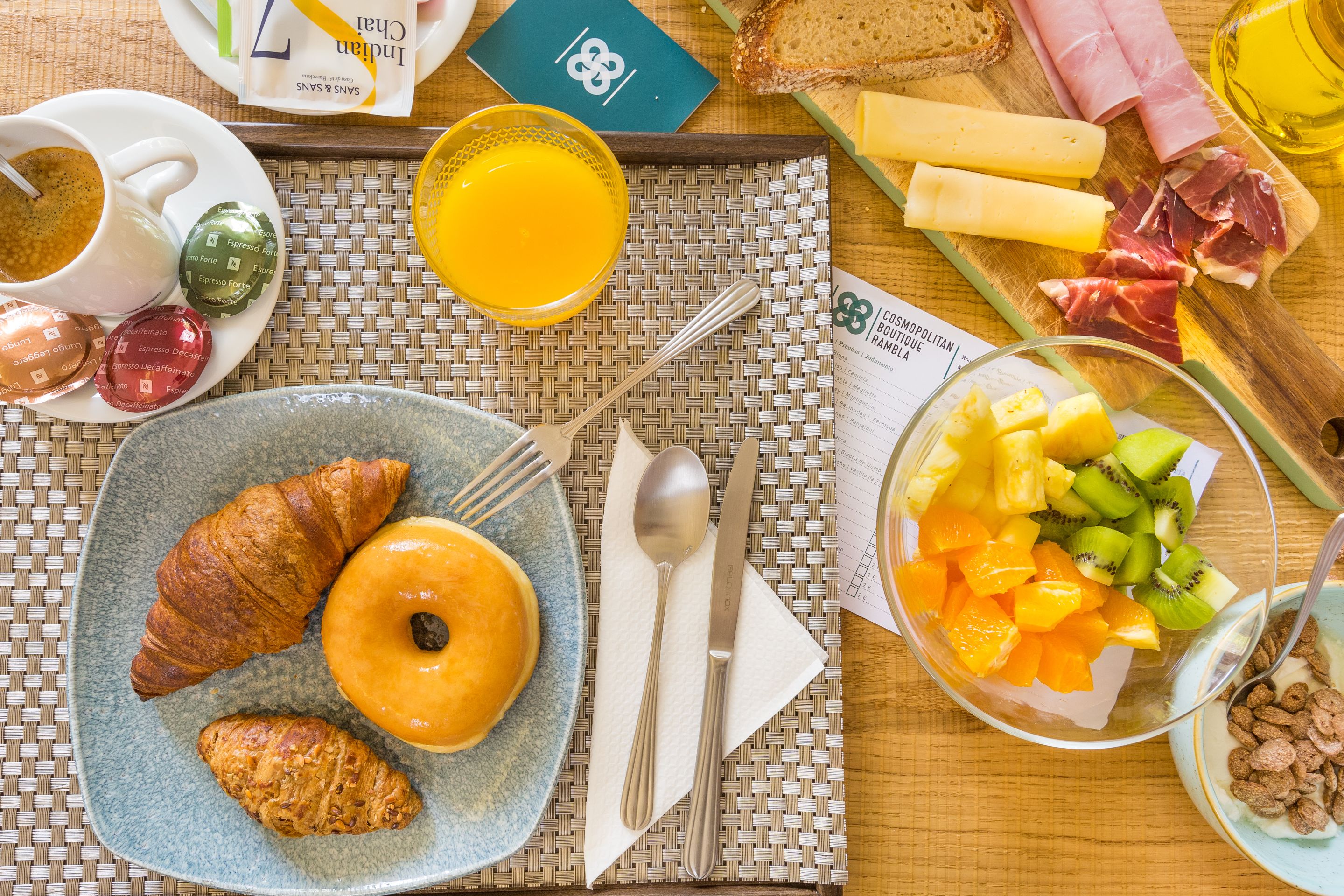 Daily buffet breakfast (EUR 12 per person)