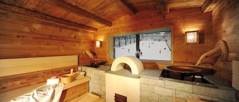 Sauna, baño de vapor y masajes