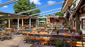 供应午餐和晚餐，地方菜