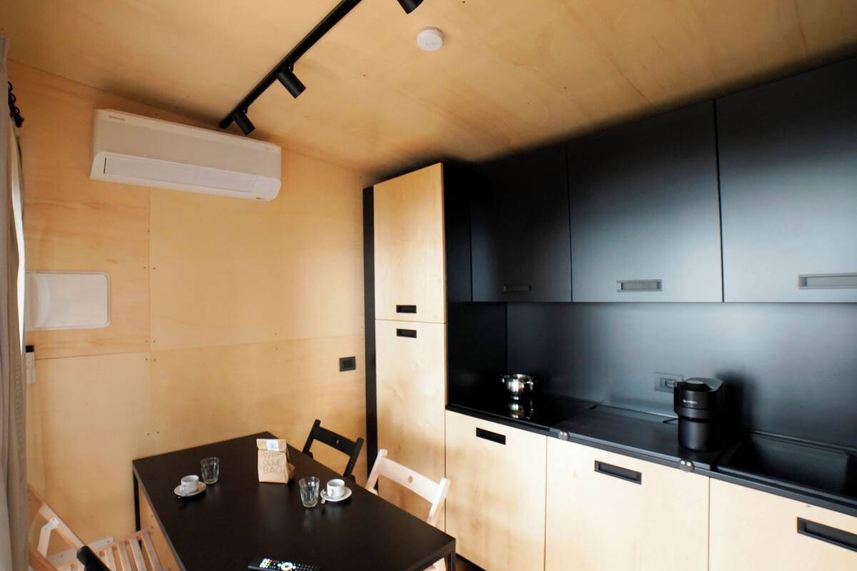 Bungalow Standard | Cuisine privée | Batterie de cuisine, vaisselle et ustensiles