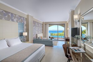 Junior Suite, Private Pool, Partial Sea View | Minibar, in-room safe, free cribs/infant beds, free WiFi - Atrium Platinum Luxury Resort Hotel & Spa (Rhodes)