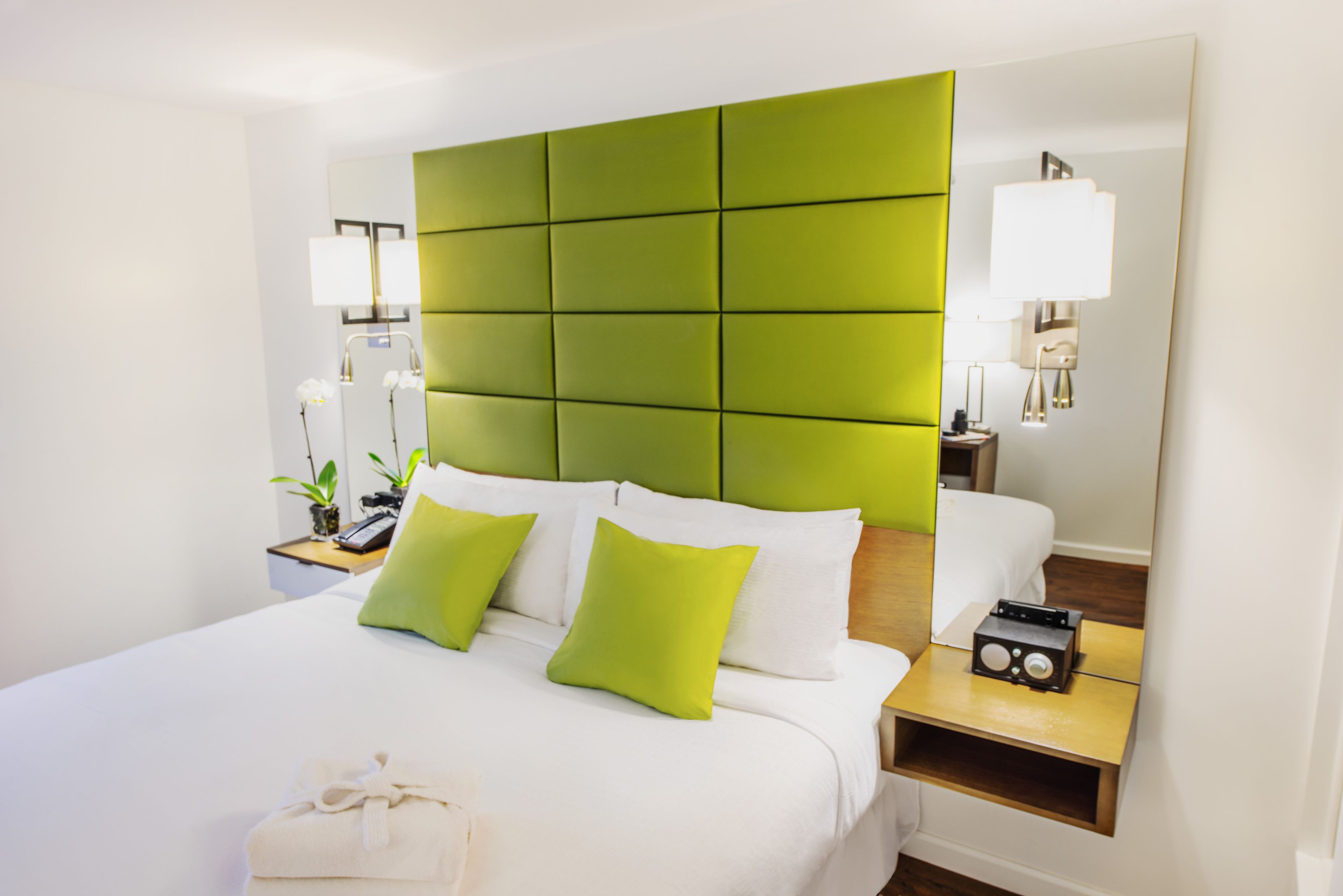 Pillowtop beds, blackout drapes, iron/ironing board, free WiFi