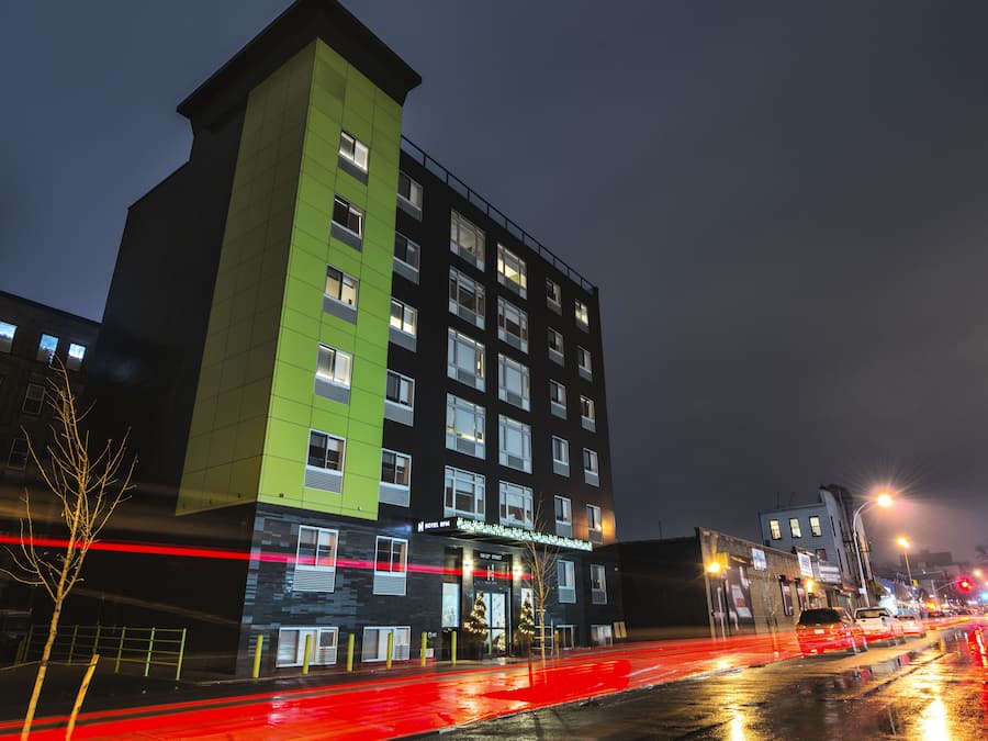 Front of property – evening/night