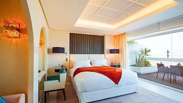 Suite, 1 cama King size (Imperial) | Ropa de cama de alta calidad y minibar