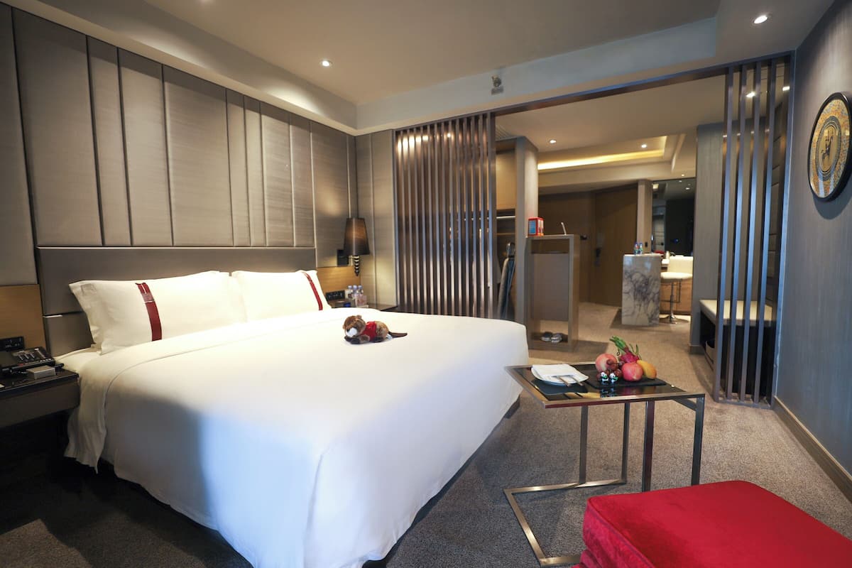 1 habitación y ropa de cama de alta calidad