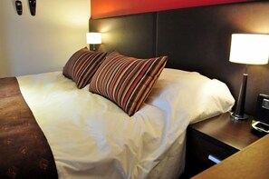 Pillow-top beds, in-room safe, iron/ironing board, free cots/infant beds