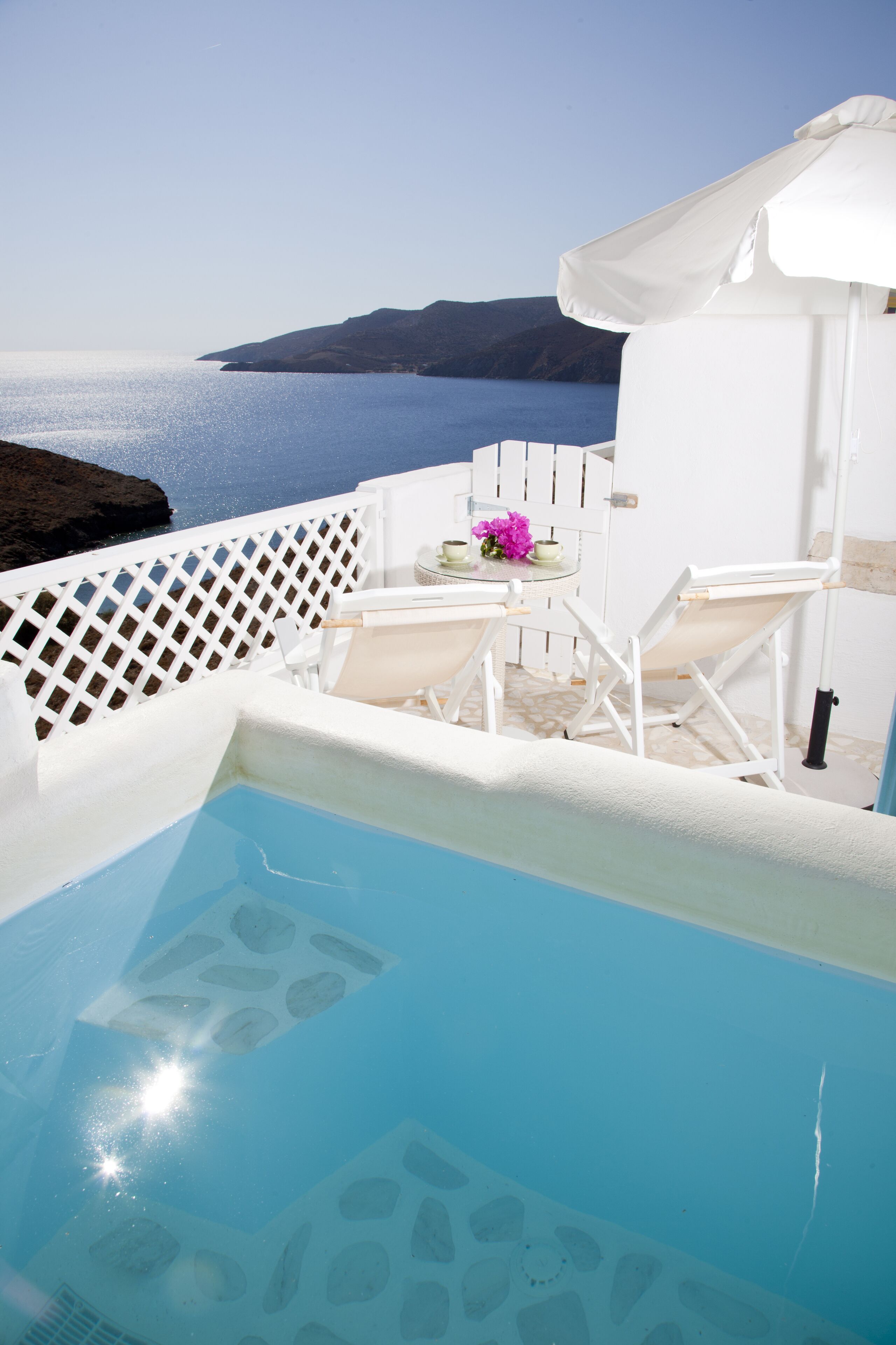 Junior Studio Suite, 1 Bedroom, Private Pool, Sea View (Imerovigli) | Beach/ocean view