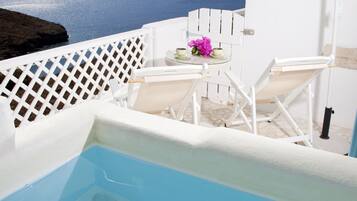 Junior Studio Suite, 1 Bedroom, Private Pool, Sea View (Imerovigli) | Beach/ocean view