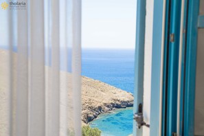 Junior studio suite, 1 slaapkamer, uitzicht op zee (Htenia) | Uitzicht vanuit de kamer