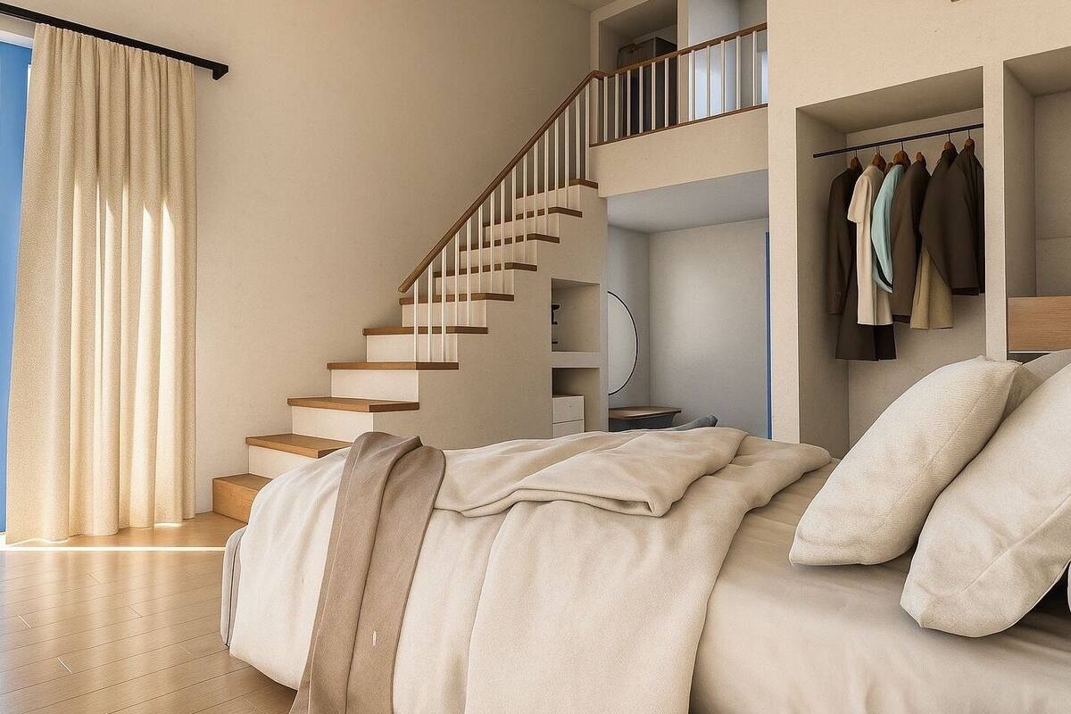 Suite studio Junior, 1 chambre, vue sur la mer (Htenia) | Literie de qualité, coffre-fort, bureau