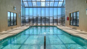 Indoor pool, pool loungers