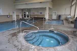 Indoor pool, seasonal outdoor pool