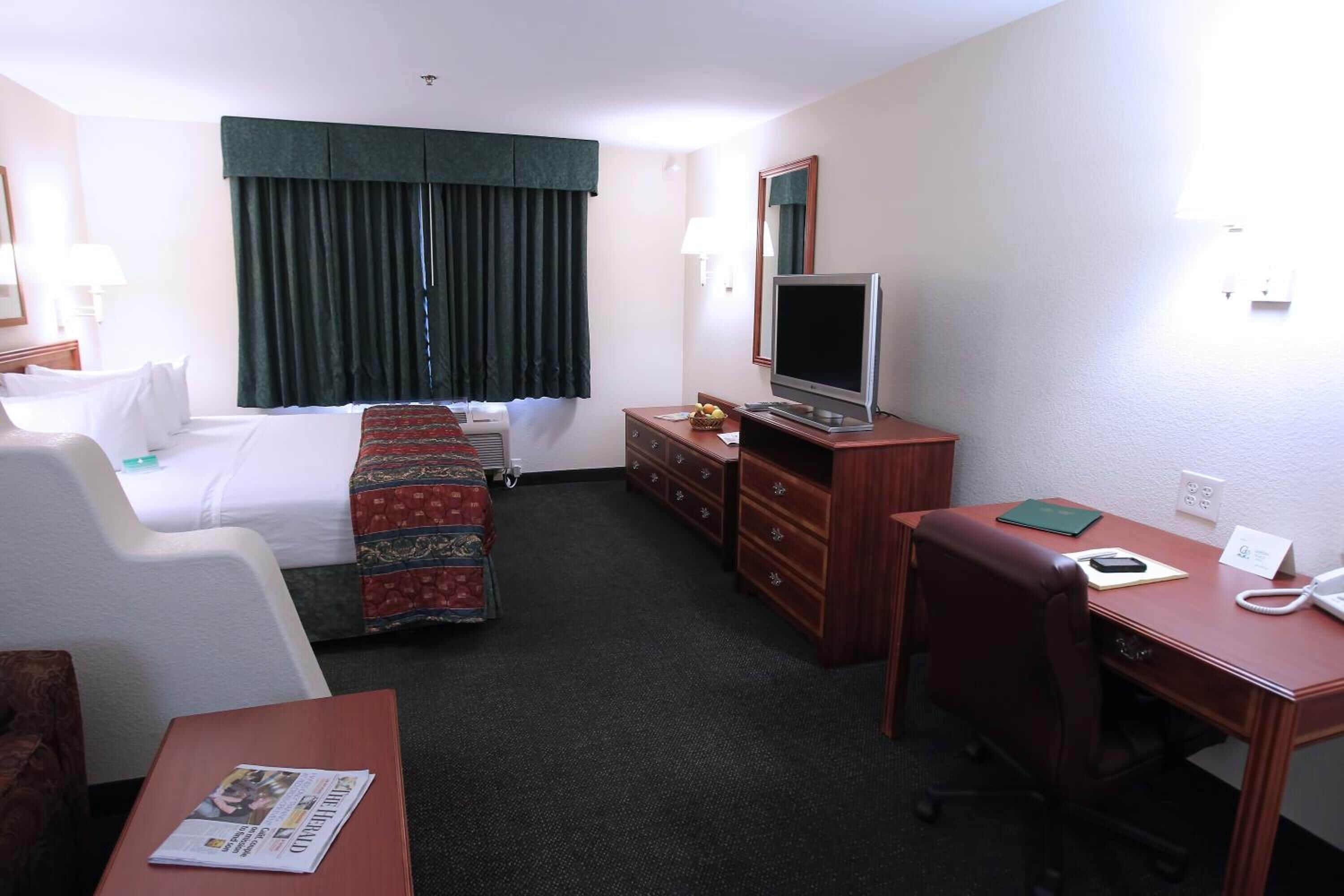 in-room safe, desk, blackout curtains, iron/ironing board