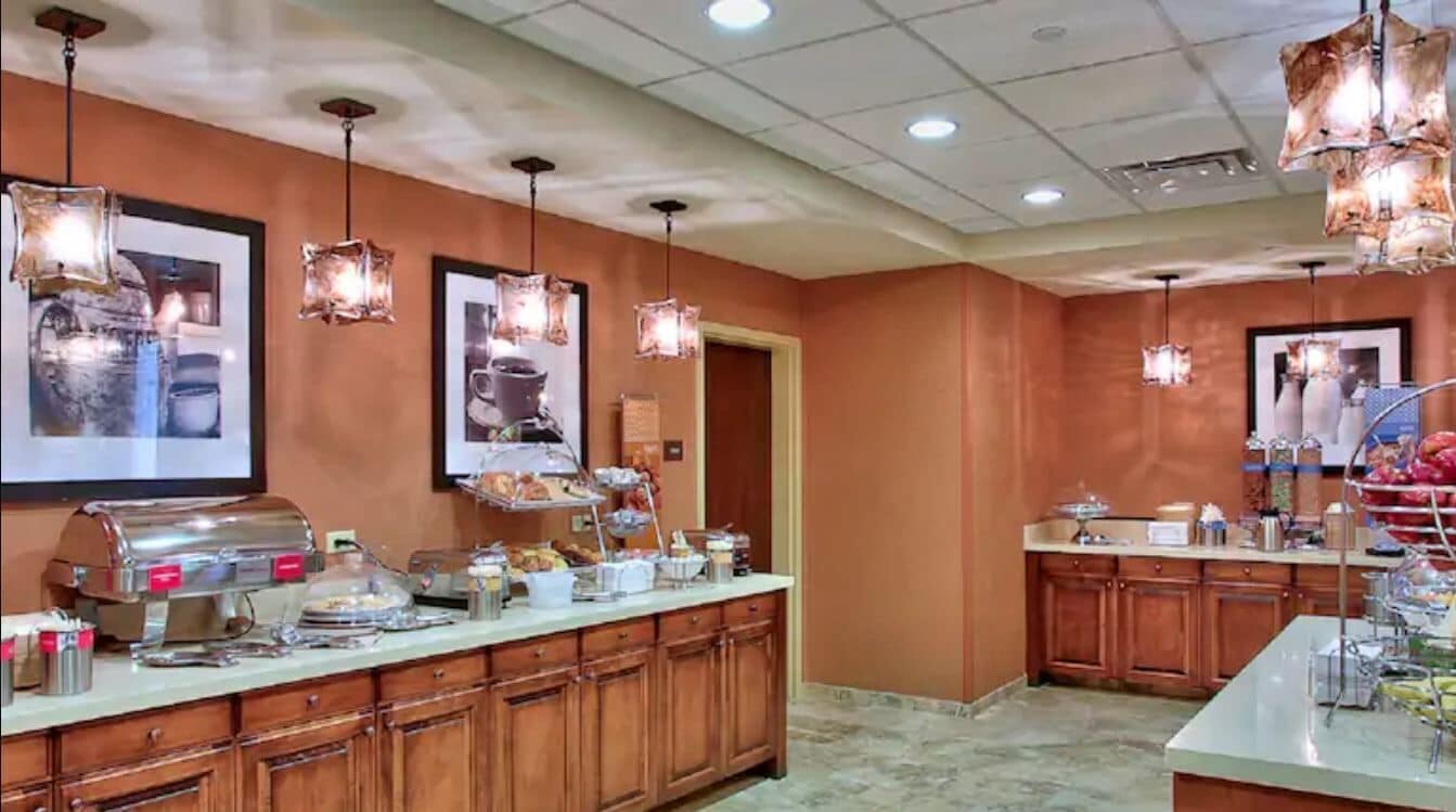 free daily buffet breakfast