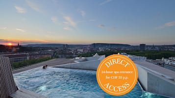 Indoor pool, outdoor pool