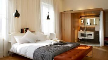 Deluxe Double Room, City View | Minibar, in-room safe, desk, laptop workspace