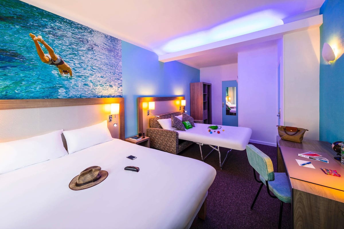 Suite, 1 Katil Kelamin (Double) dengan Katil Sofa | Peralatan tempat tidur premium, kalis bunyi, seterika/papan seterika