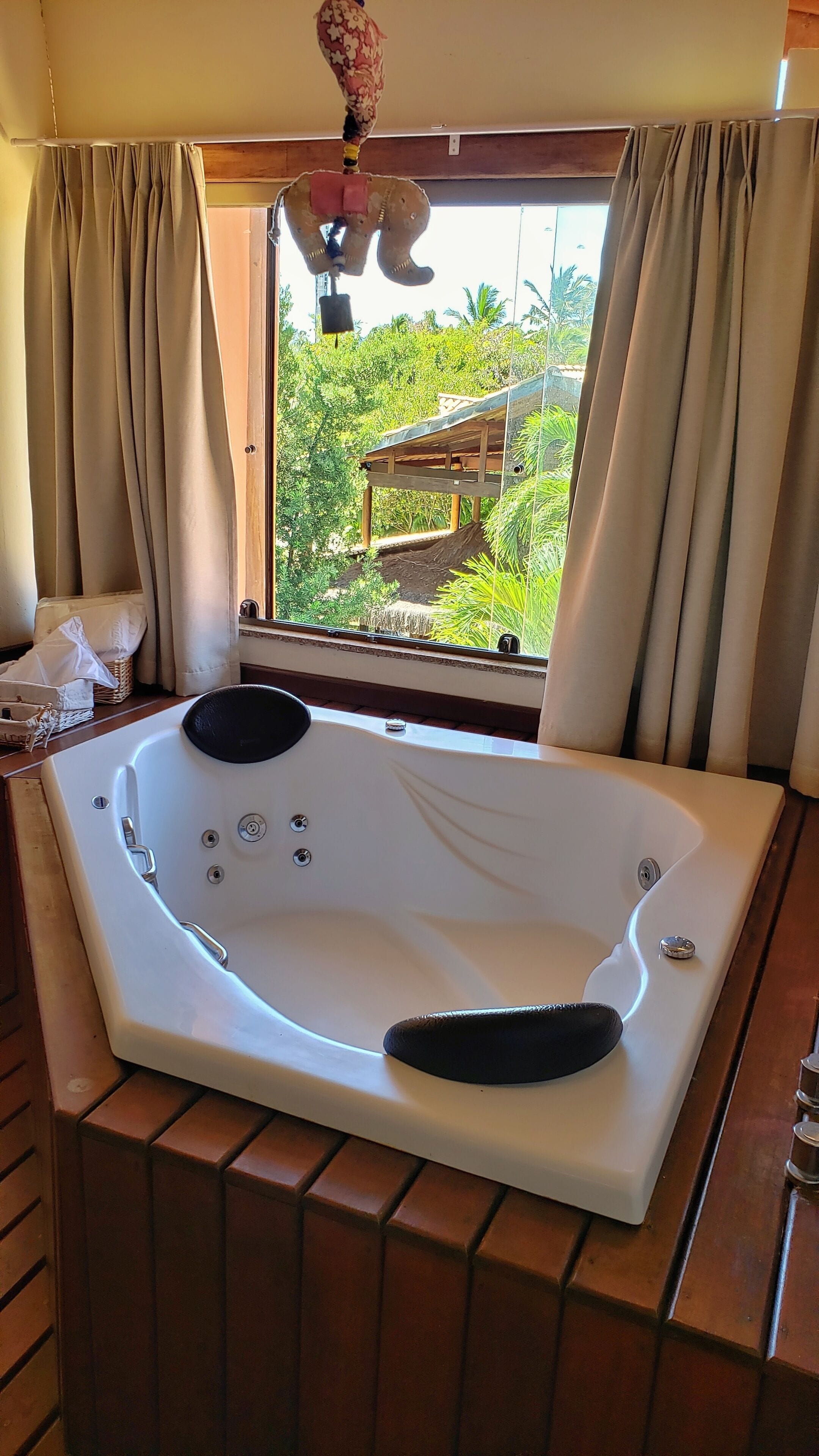 honeymoon suite | bathroom | shower, hair dryer, towels