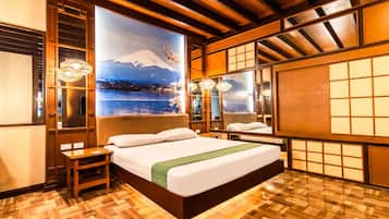 Kamar Basic | 1 kamar tidur, busa memori, minibar, dan didekorasi berbeda-beda