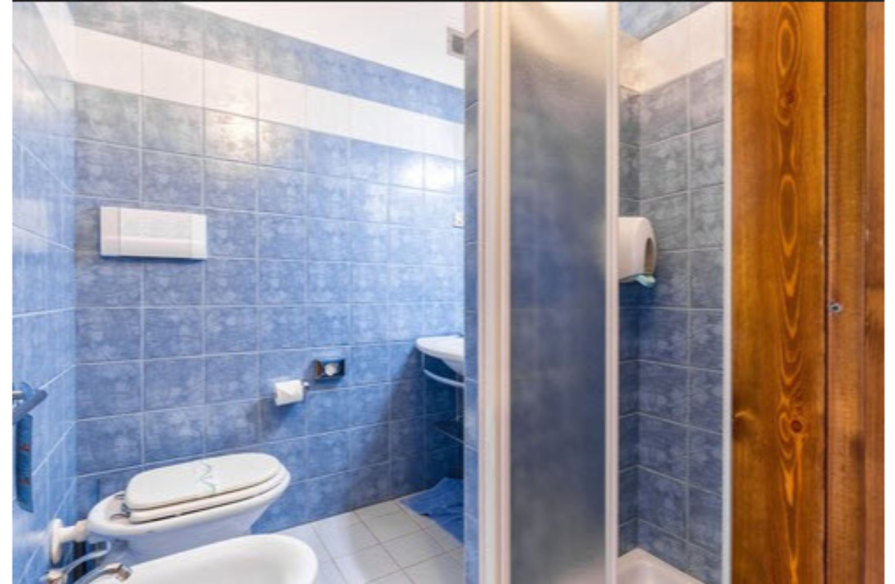 double or twin room | bathroom | shower, hair dryer, bidet, towels
