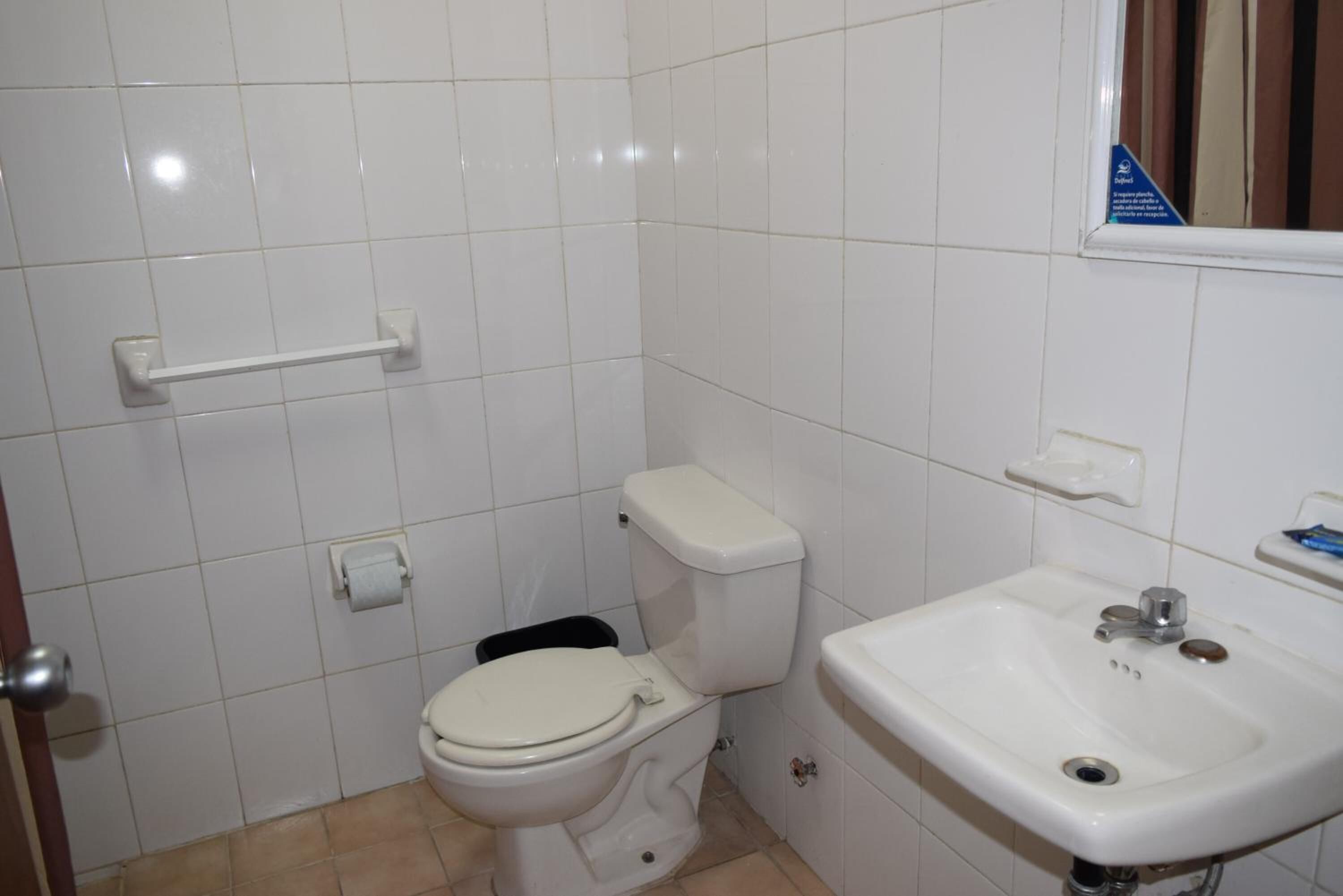 standard one double bed | bathroom | shower, free toiletries, towels, soap