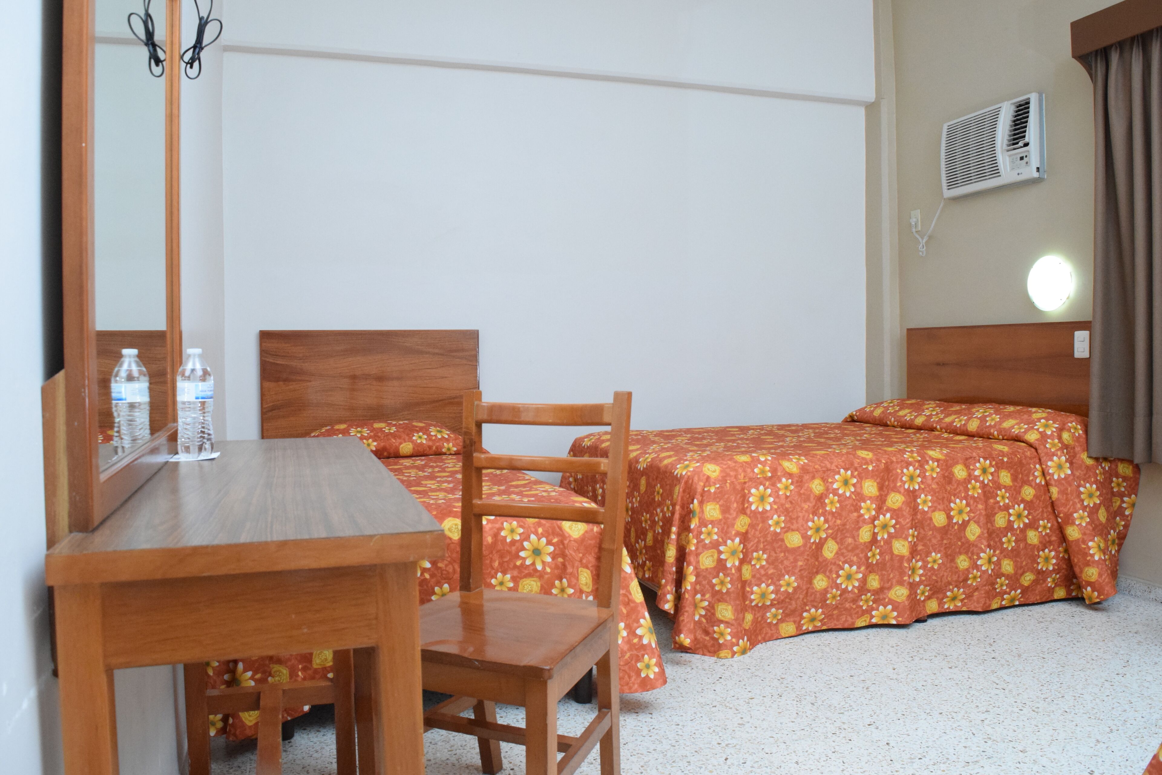 standard double room, 2 double beds | desk, laptop workspace, free wifi, bed sheets