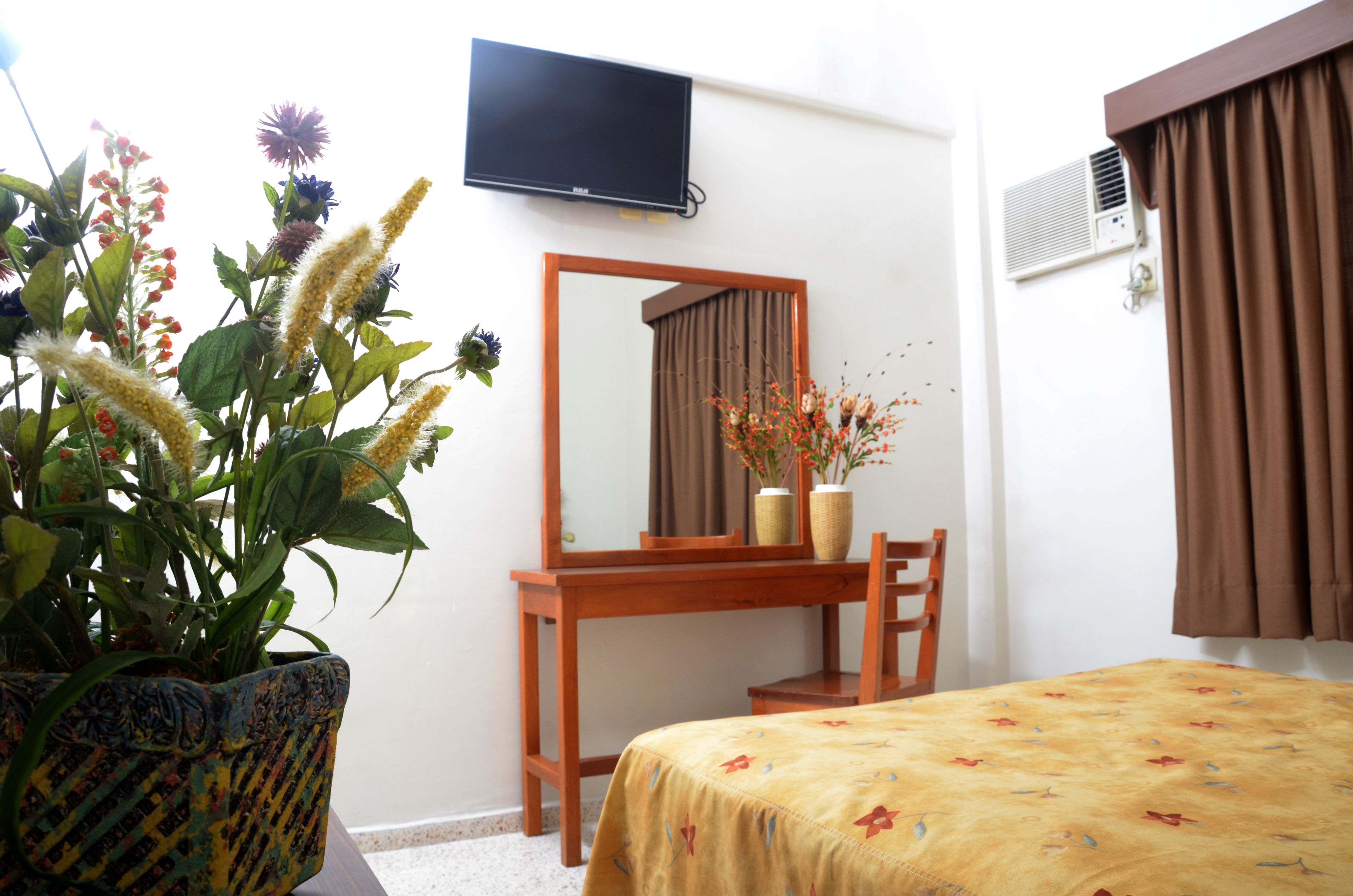 standard one double bed | desk, laptop workspace, free wifi, bed sheets