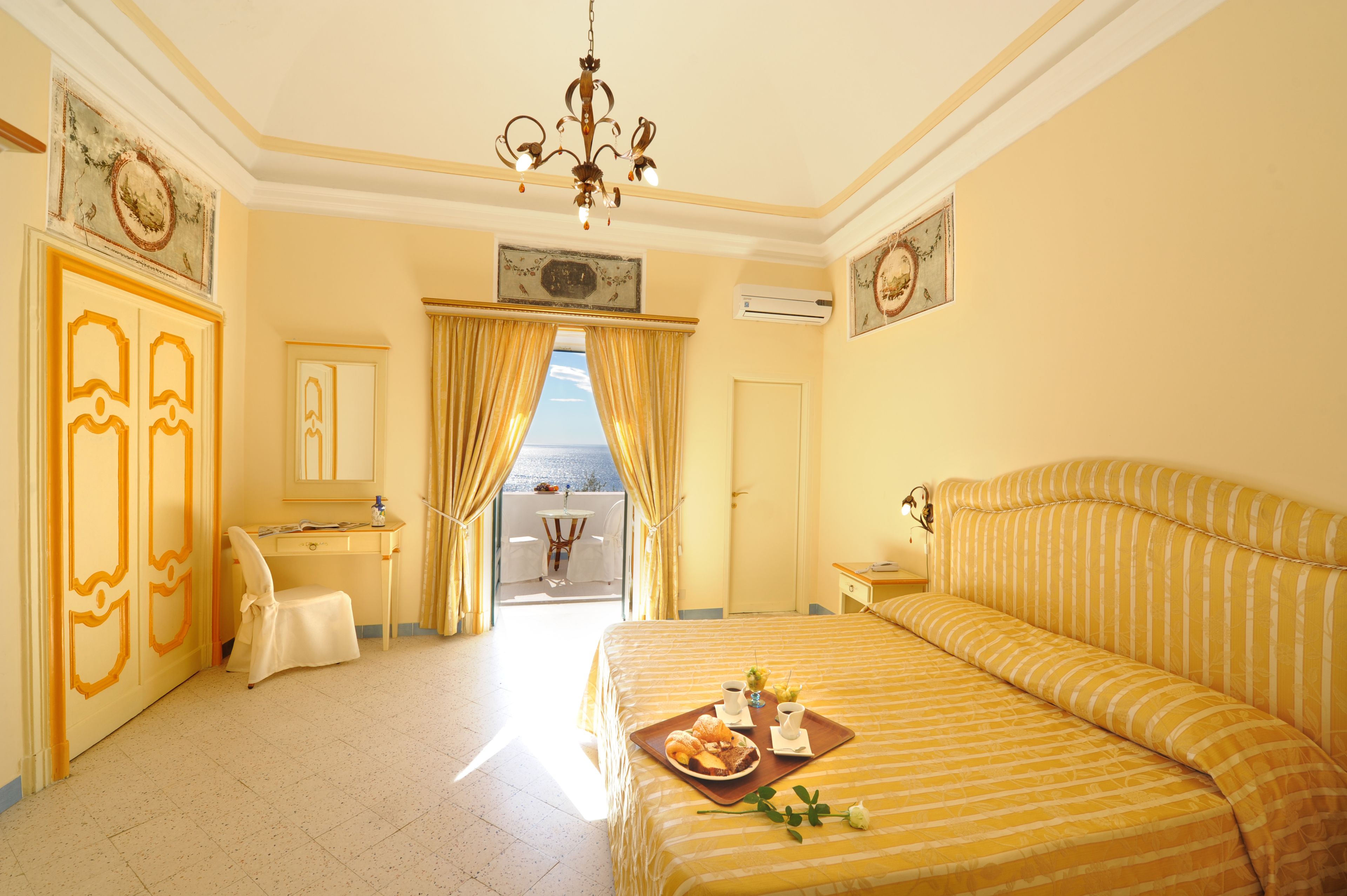 superior double room, balcony, sea view | minibar, in-room safe, desk, blackout curtains