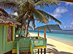 View from room - Taufua Beach Fales (Lalomanu)