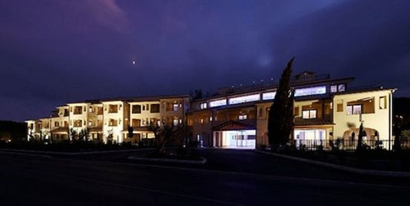 Front of property – evening/night