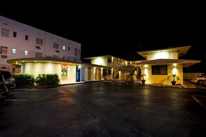 Front of property – evening/night