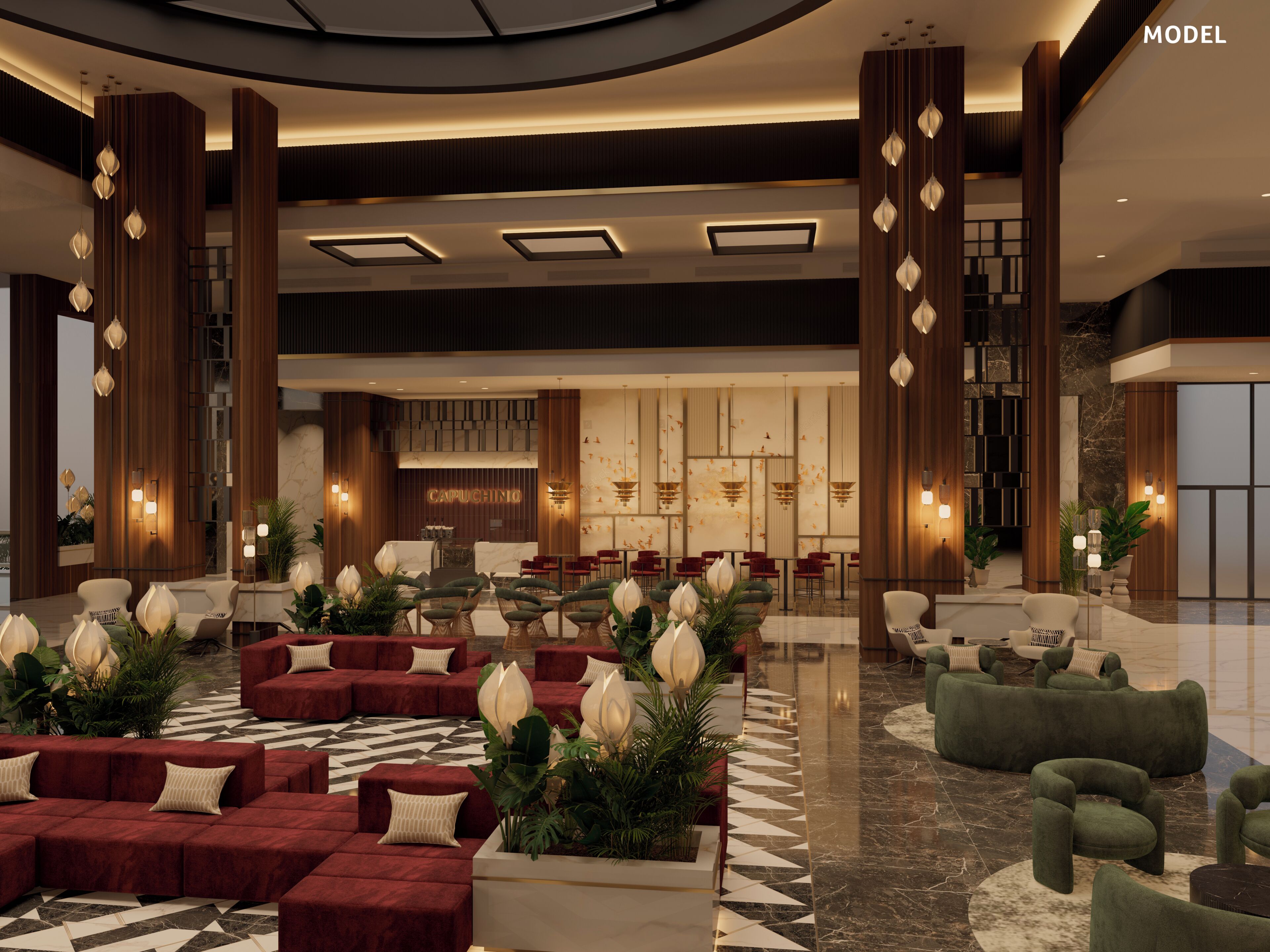 Sitzecke in der Lobby