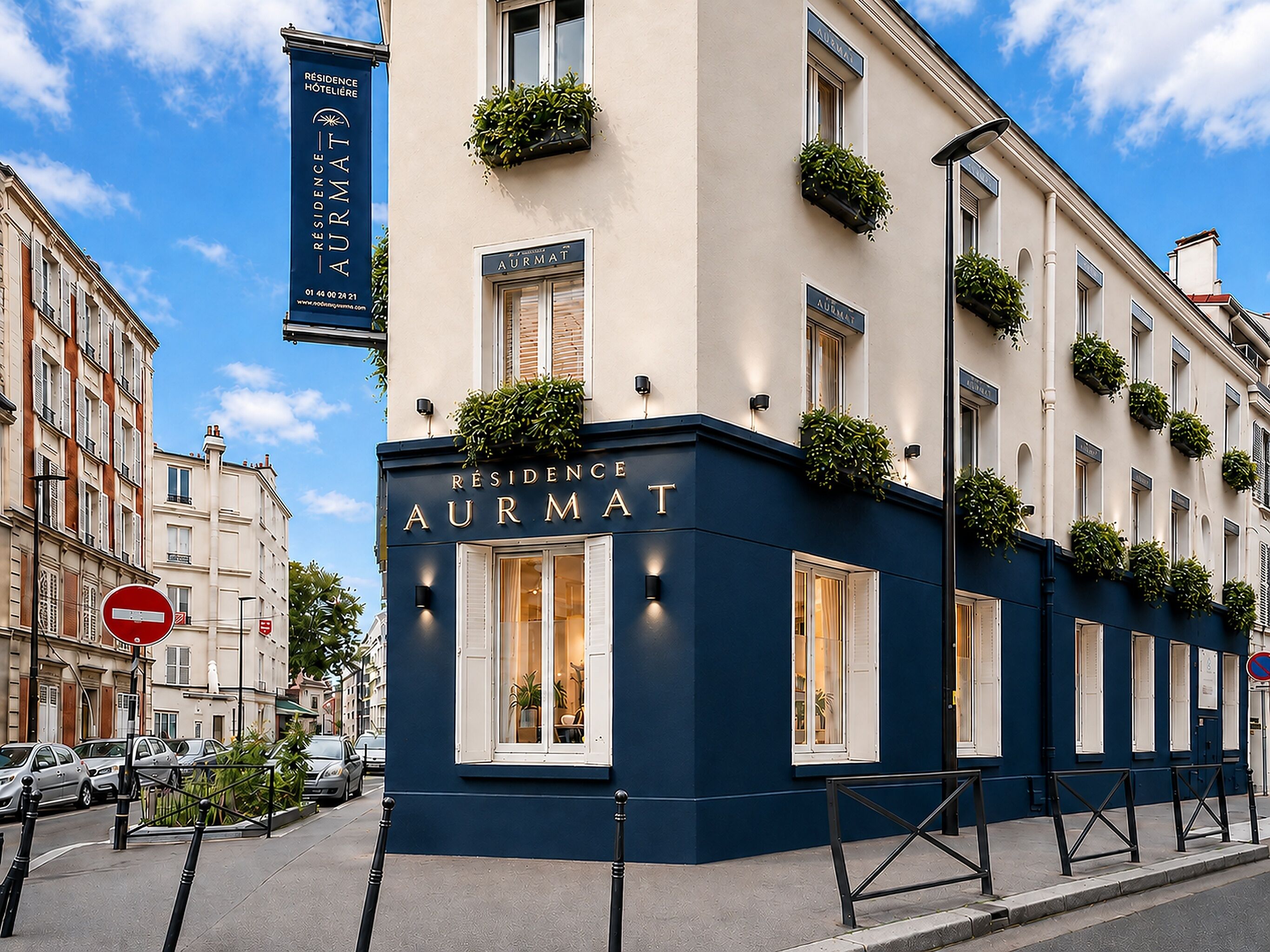 Façade de l’hébergement