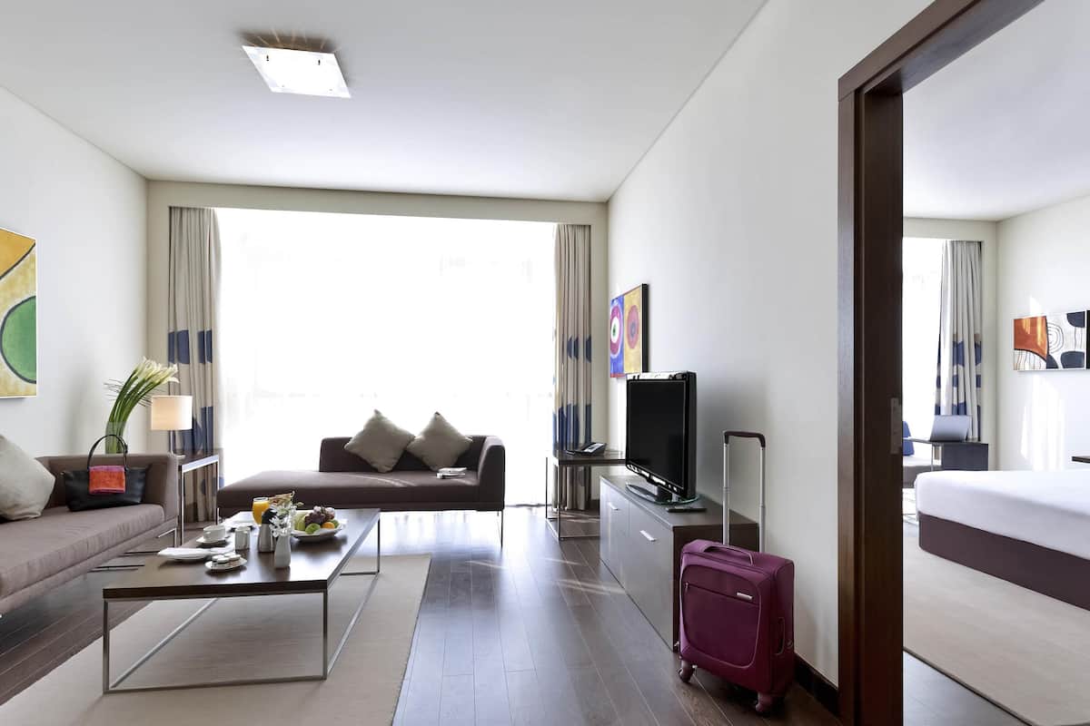 1 quarto, roupas de cama premium, frigobar, cofres nos quartos