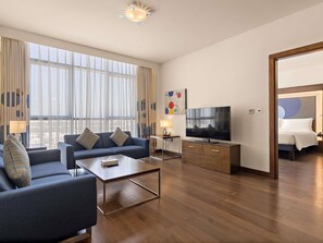 Apartment, 1 Double Bed with Sofa bed | Living room | LCD TV - Novotel Abu Dhabi Gate (Abu Dhabi)
