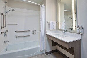 Free toiletries, hair dryer, towels