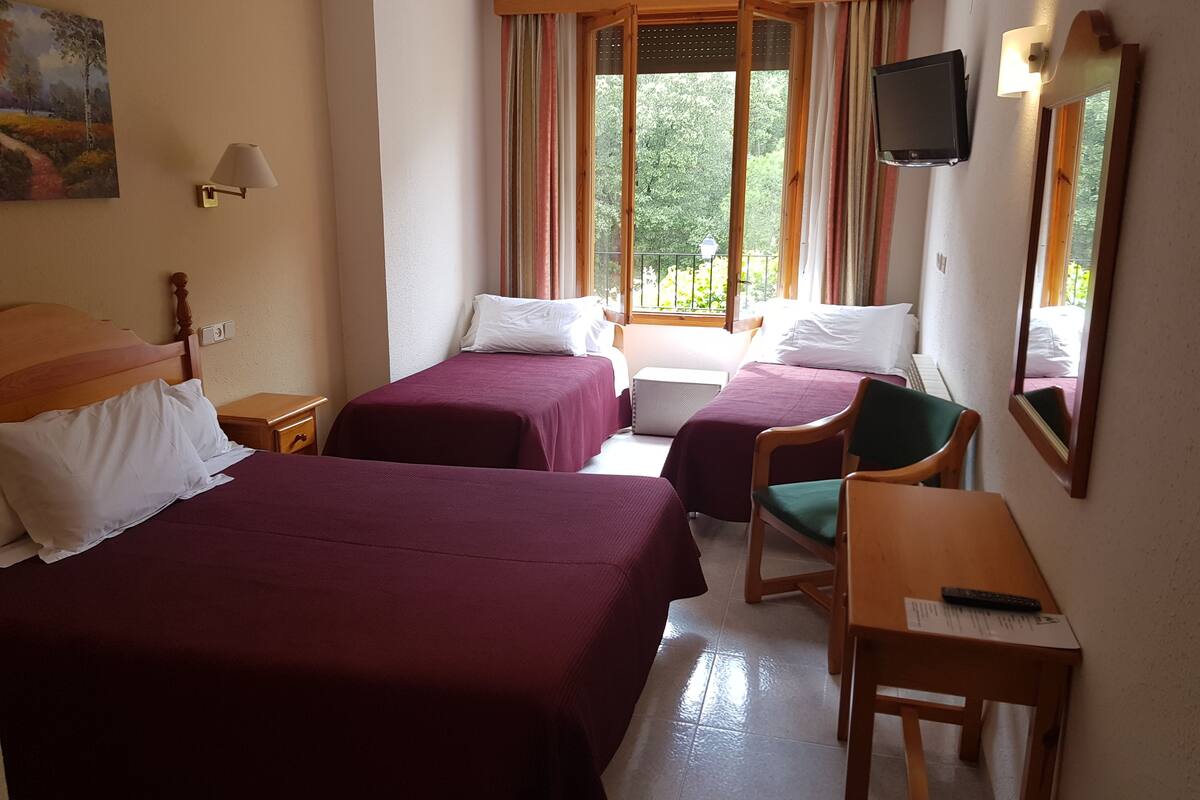 family room | individually furnished, desk, iron/ironing board, cots/infant beds