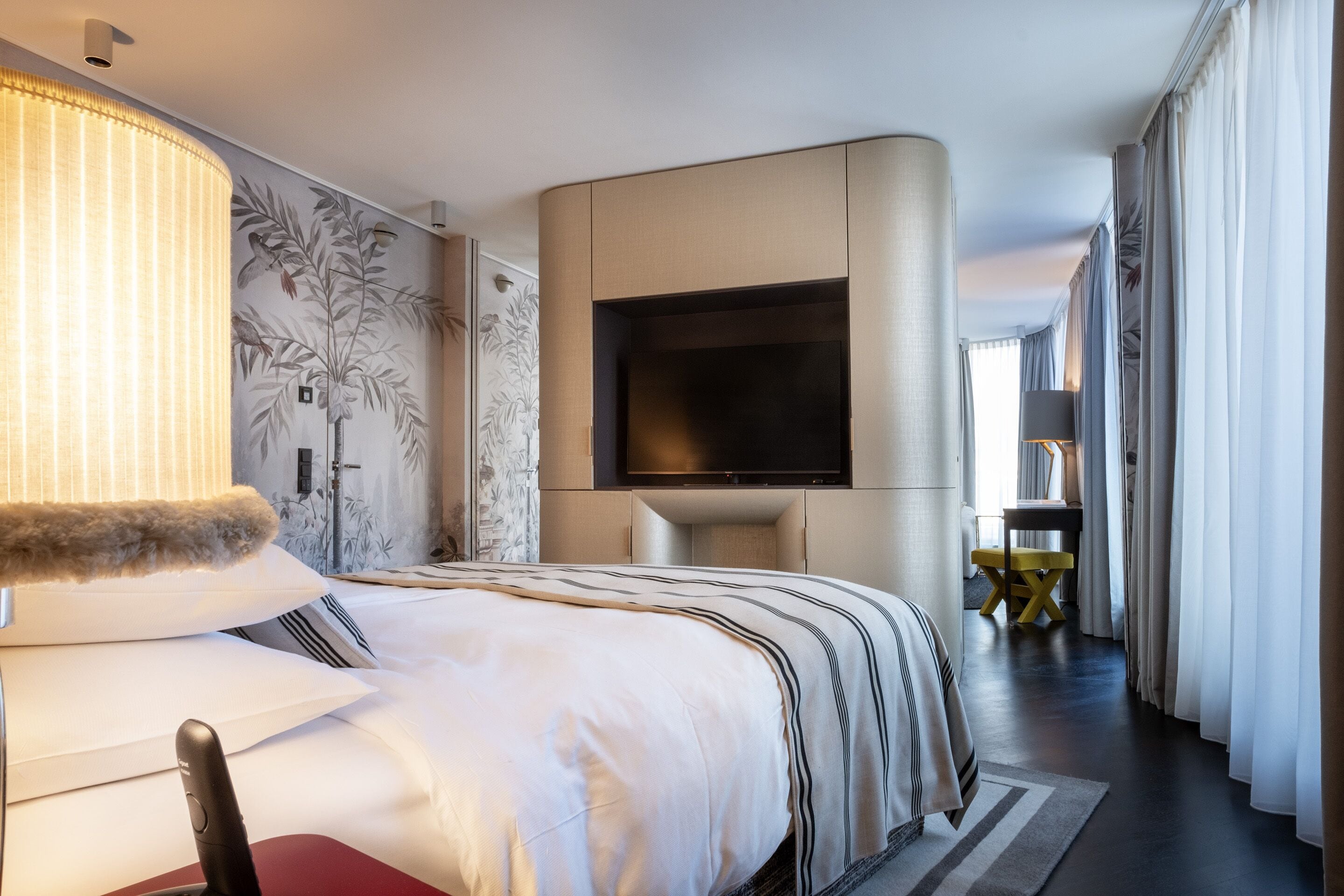 penthouse topazz | premium bedding, down duvets, pillow-top beds, in-room safe