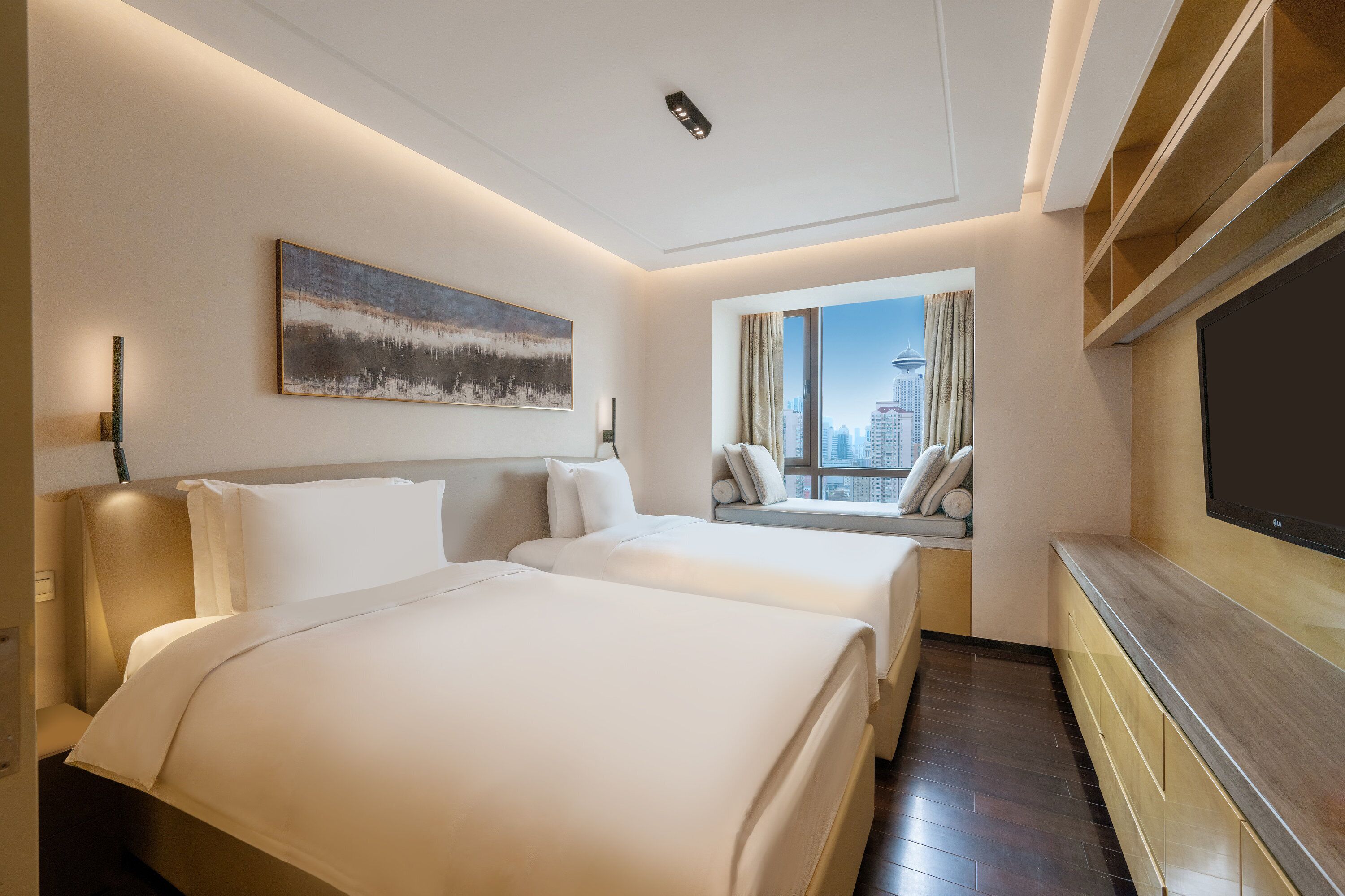 Sviitti, 1 makuuhuone, keittotila | Näkymä huoneesta