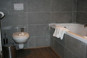 Hydromassagedusche, kostenlose Toilettenartikel, Haartrockner
