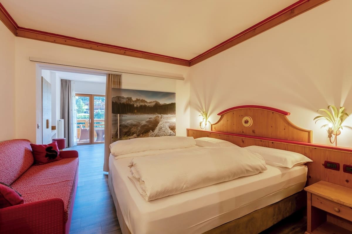 1 chambre, couette en duvet d'oie, surmatelas