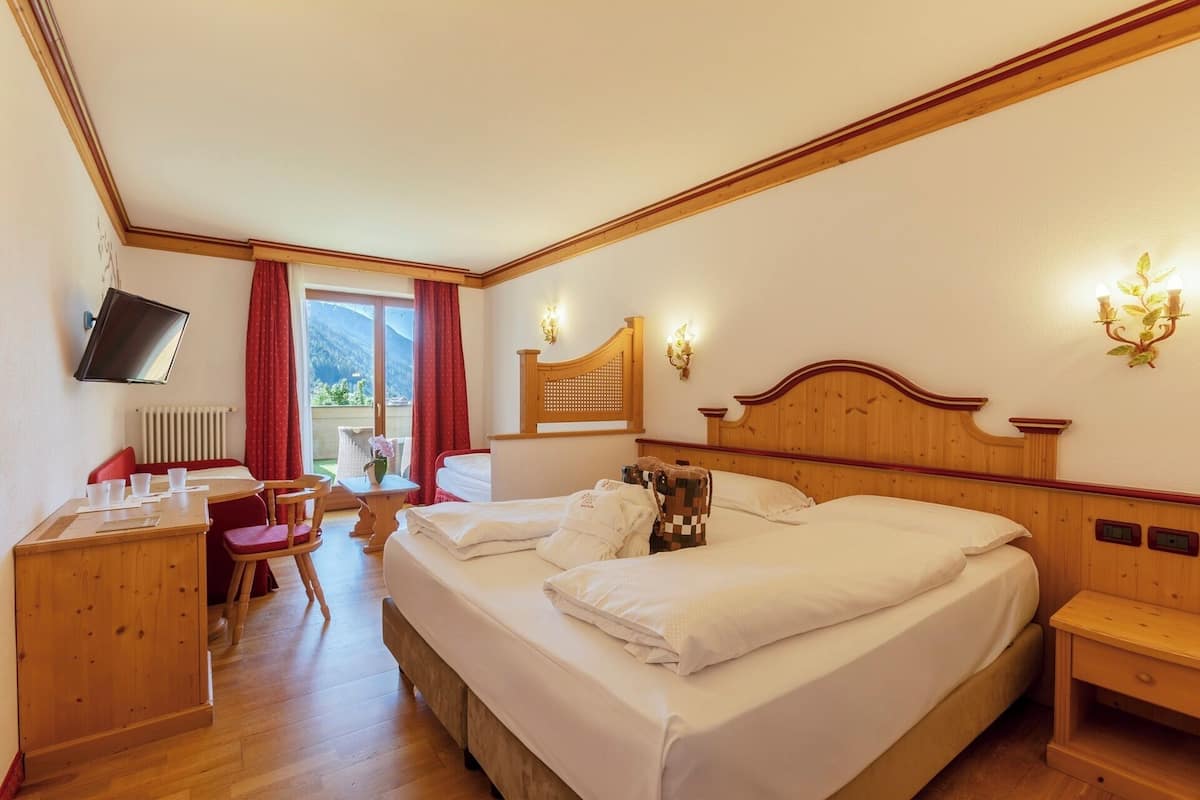 1 chambre, couette en duvet d'oie, surmatelas
