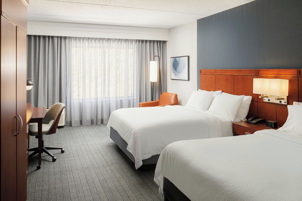 Room, 2 Queen Beds | Premium bedding, desk, iron/ironing board, free WiFi