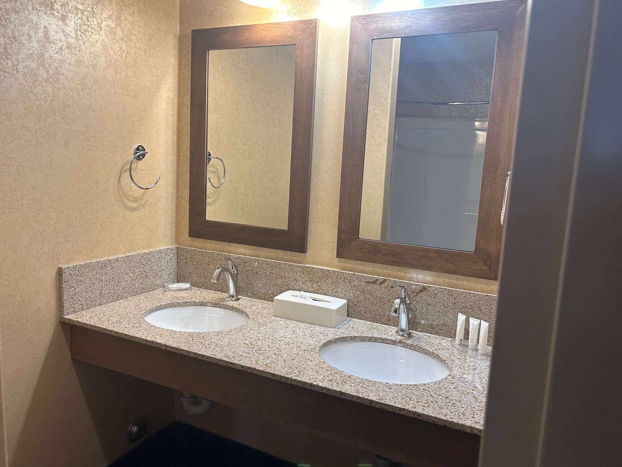 suite, 1 king bed with sofa bed, non smoking | bathroom | hair dryer, towels