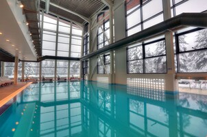 2 indoor pools, open 11:00 AM to 8:00 PM, sun loungers