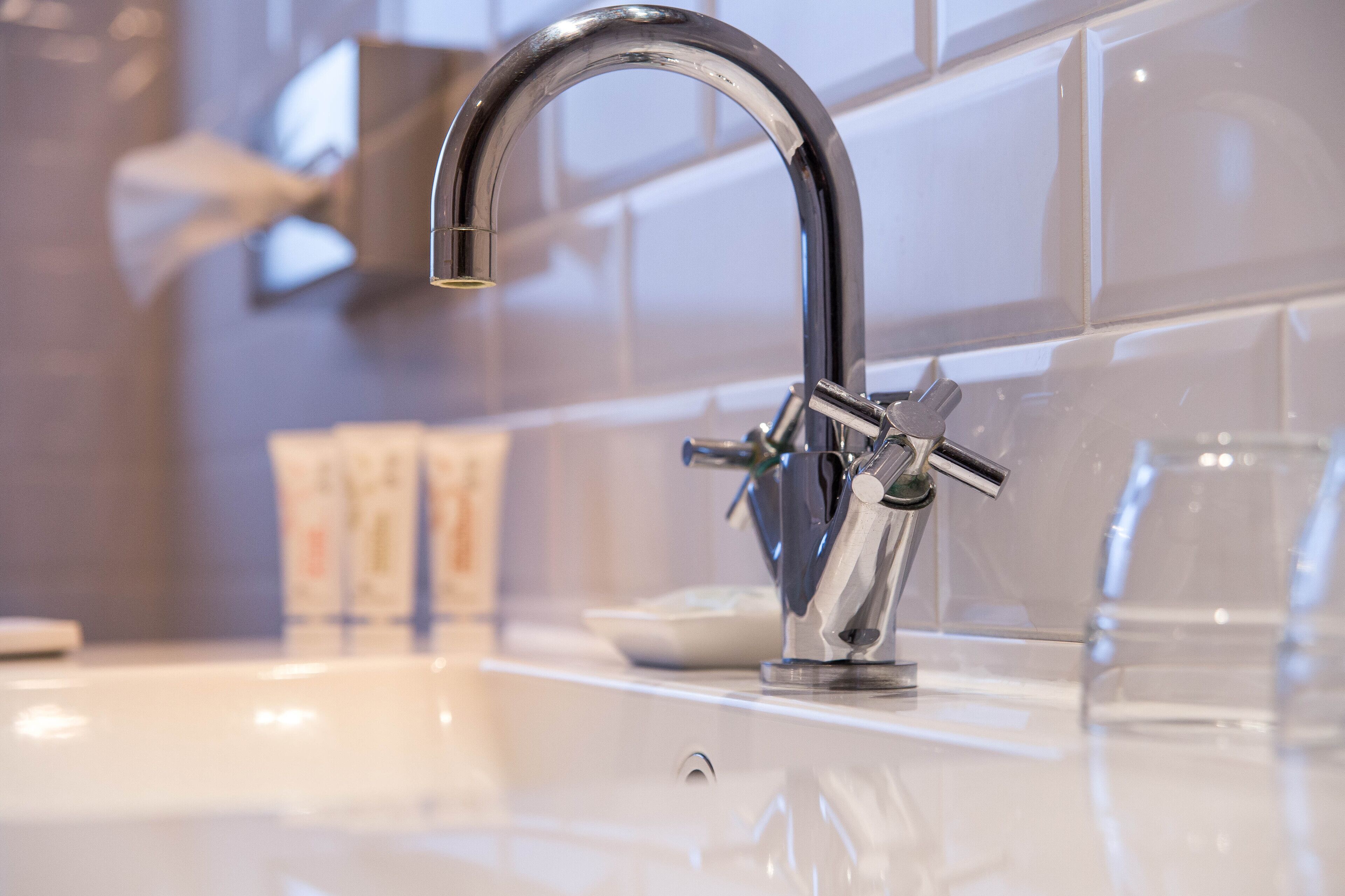 ralph junior suite | bathroom | eco-friendly toiletries, hair dryer, towels, soap