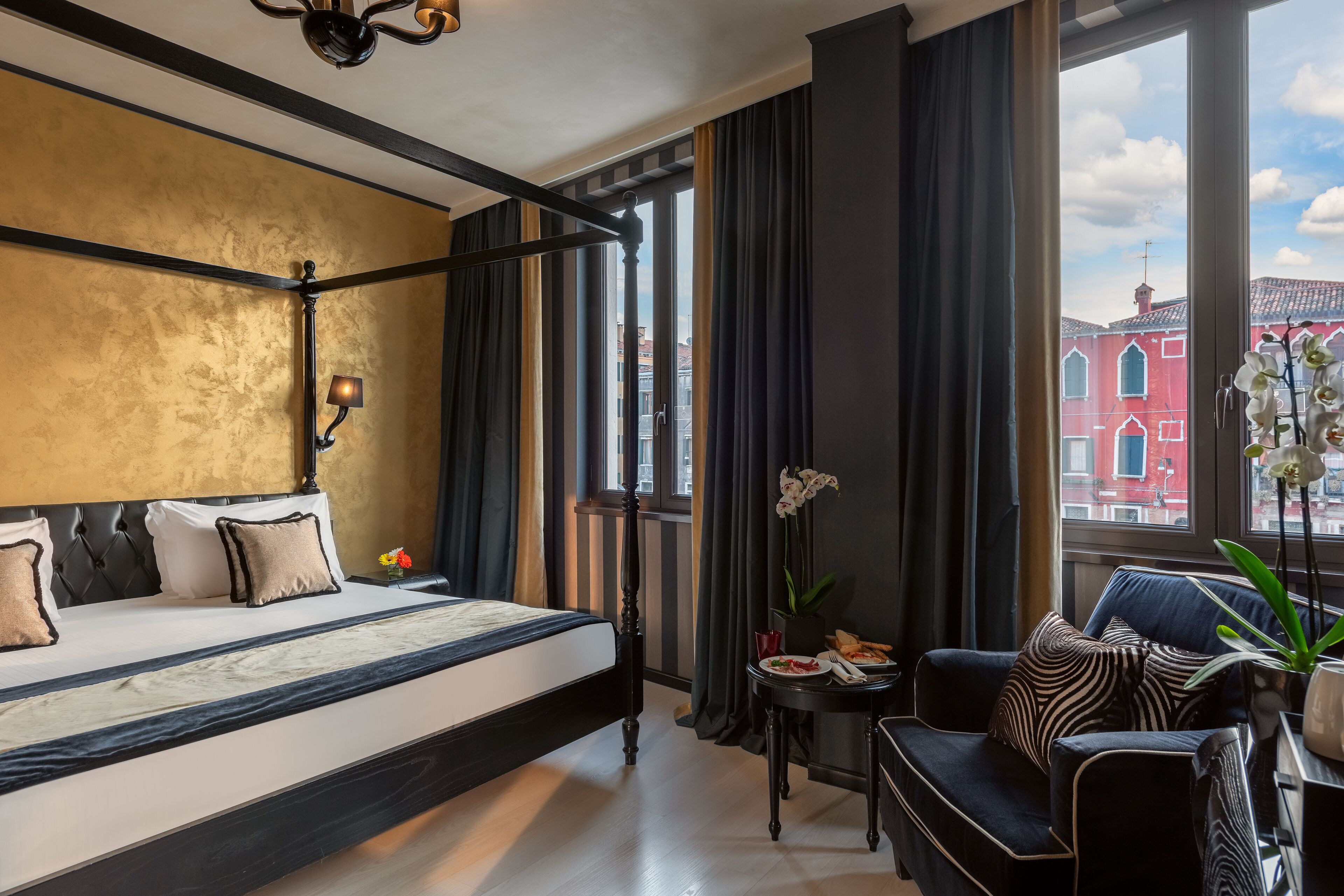 superior double or twin room, canal view | bathroom | rainfall showerhead, hair dryer, slippers, bidet