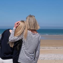 On the beach
