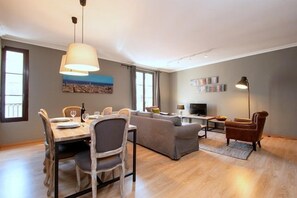 Apartment, 3 Bedrooms (6 people) | Living area | Plasma TV - Short Stay Group Paseo de Gracia Serviced Apartments (Barcelona)