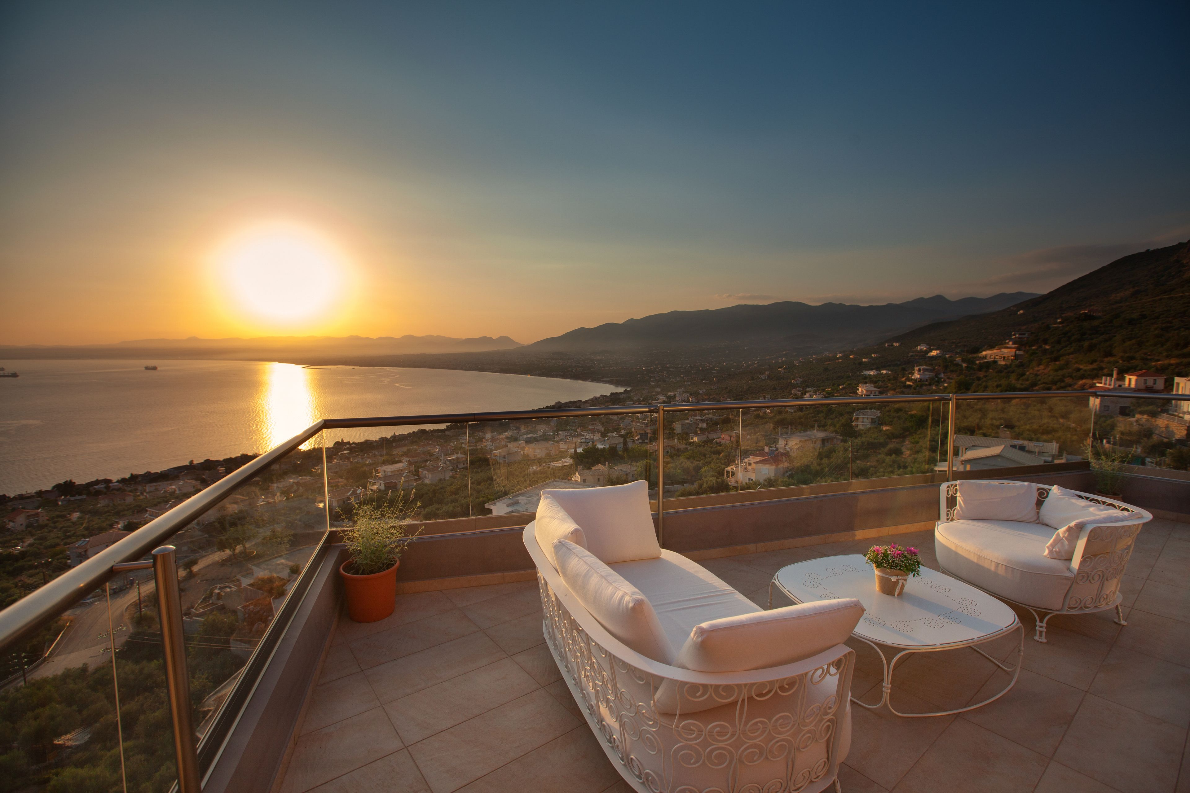 منظر من الجو على ارتفاع عالٍ